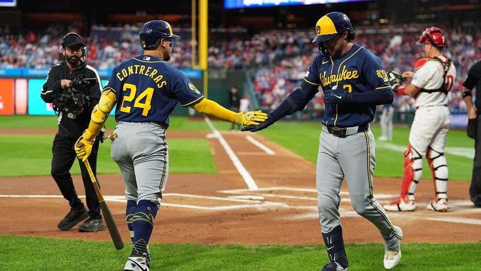 Yelich, Turang homer as Brewers win 99th game of season, beating Philadelphia 4-1 — Fox 11 Green Bay Sports, Garrison Sports news