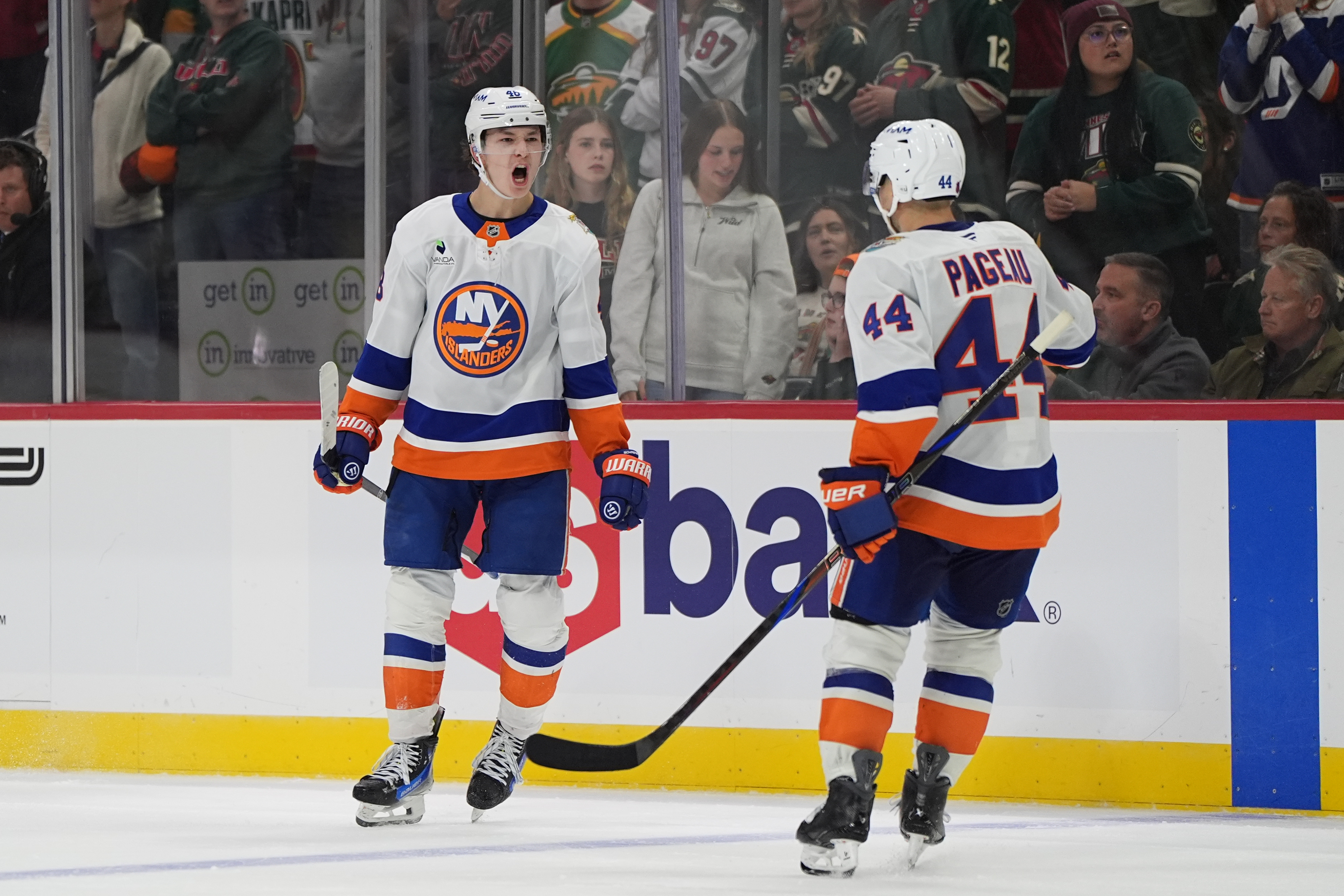 Schaefer scores his 2nd goal of the game in OT to lift Islanders past Wild, 4-3 — Garrison Sports news